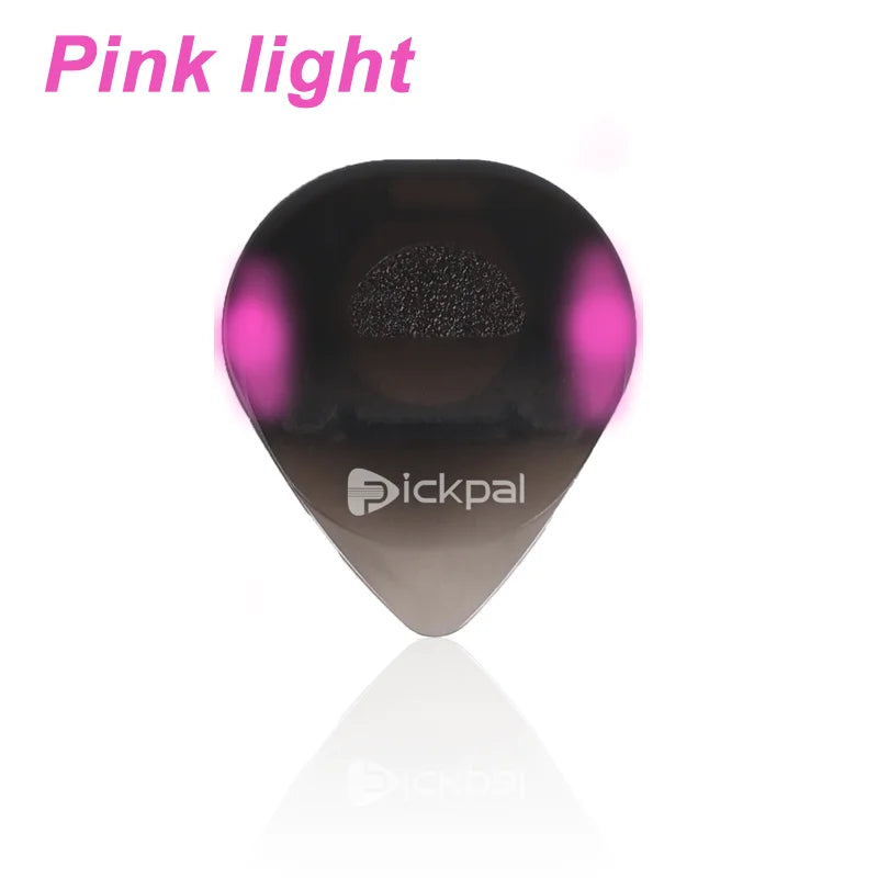 LED Luminous Pick Personality Guitar Pick Wooden Guitar Electric Guitar Pick White Green Pink Three-color Light Optional Replace