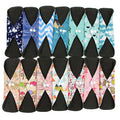 OEM Comfort Washable Reusable Sanitary Napkins Menstrual Woman Pad Cloth Bamboo Charcoal Panty Pads
