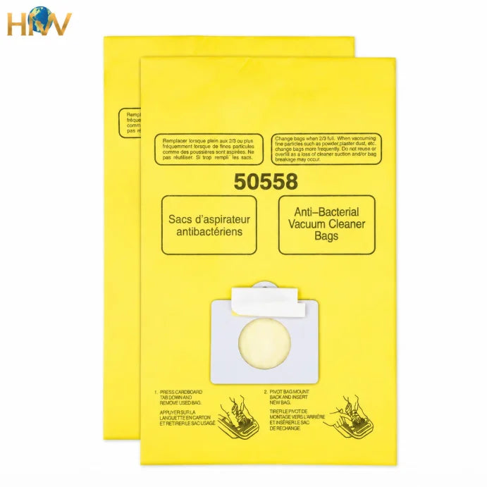 For Kenmore 50558 Vacuum Cleaner Accessories Disposable Replacement Unprinted Paper Bag with Brush for Car & RV Dust Collection