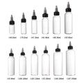 PET 30ml 50ml 60ml 100ml Liquid Squeeze Bottle Sauce Bottles with Scale Twist Cap Dispensing Caps Dropper Bottles