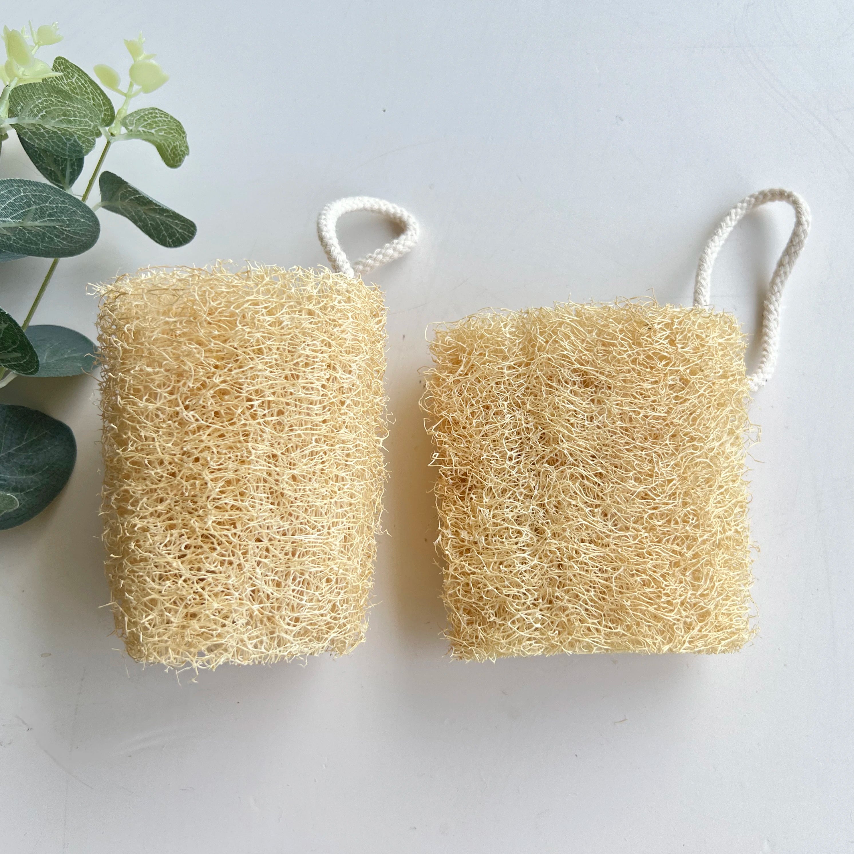 Natural Loofah Sponge Non Scratch Loofah Dish Sponge Luffa Dishwashing Sponge for Kitchen Cleaning and Shower Scrubbing