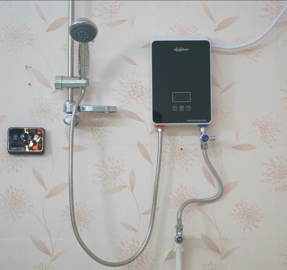 Smart Mini Tankless Water Geyser Instant Electric Shower Water Heater With Bathroom Accessories
