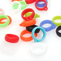 13mm Anti-Lost Silicone Ring Lanyard Accessories Colorful Silicone Circle Holder for Pens