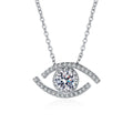 Exquisite VVS Moissanite Evil Eye Necklace 925 Sterling Silver Jewelry Necklace Mosinite Diamonds Necklace