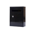 Black Steel  Lockable Outdoor Wall Mounted Exquisite Anti Theft Secure Email Delivery Box