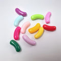 Colorful Candy Bean Resin Capsule Kawaii Cabochons Miniatures 10*24mm Jewelry Charms Jewelry Handmade Embellishments