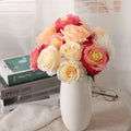 Internet Celebrity Bobo Ball Bouquet Short Artificial Rose Creative Ornaments for Easter DIY Table Artificial Flower Decoration