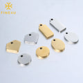 Wholesale Gold Plated Custom Brand Logo Diy Stainless Steel Personalized Charms for Jewelry Making