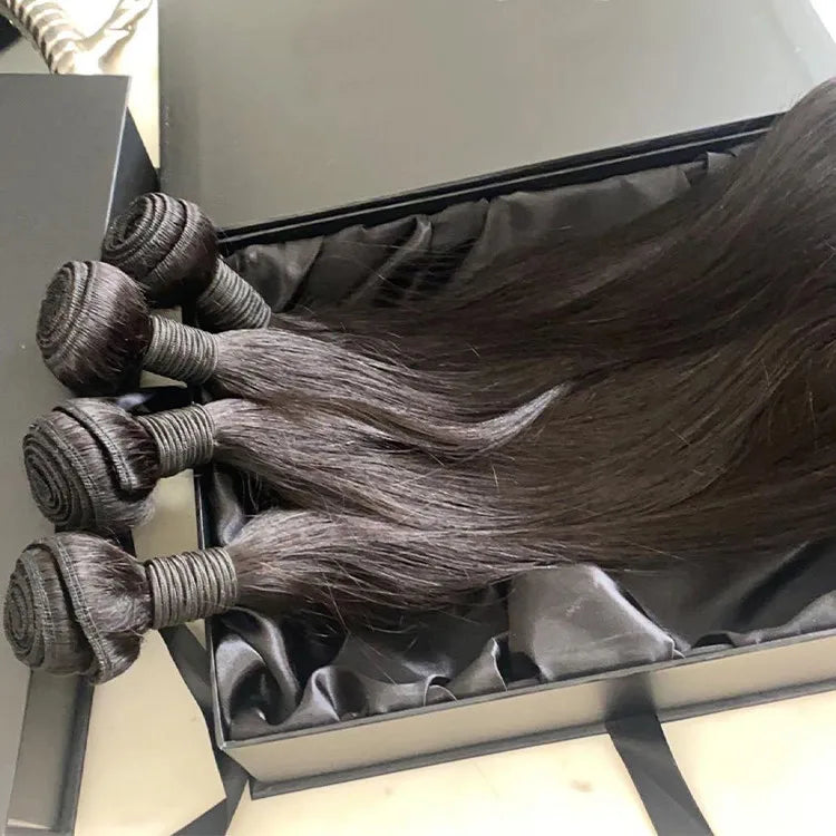 Top Quality 100% Natural Human Hair Virgin Cuticle Aligned Hair Weaves Bundles Peruvian and Virgin Mink Brazilian Hair Bundles