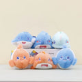 Clown Fish Plush Doll Keychain Cute Marine Animal Plush Keychain Octopus Shark Whale Jellyfish Lobster Crab Plush Keychains Toys