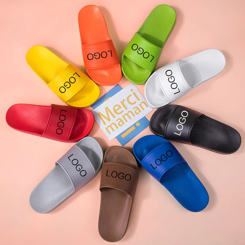 Custom Flip Flops Custom Printed slippers High Quality Men Slides Custom logo for Slippers