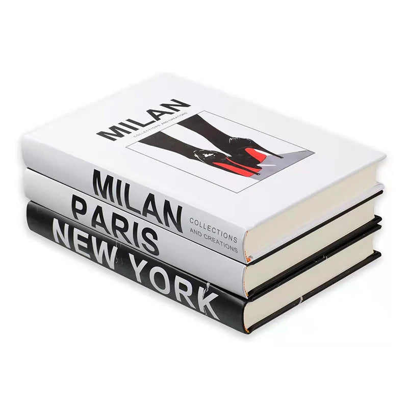 Custom Fashion City Fake Books Accessories Faux Decoration Decorative Books for Home Decor