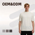 2025 Summer New Men's Yilite Jersey Knitted T-Shirt Cool Crewneck Base Shirt with Short Sleeve All-Match Casual Design