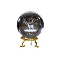 Shining Exquisite Christmas Gifts Low MOQ Factory Wholesale Cartoon Crystal Ball Deer 3D Laser Engrave Metal Base Fashion