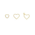Vintage 14k Gold Filled Sparkle Heart Shape Ring for Jewelry Making Connector