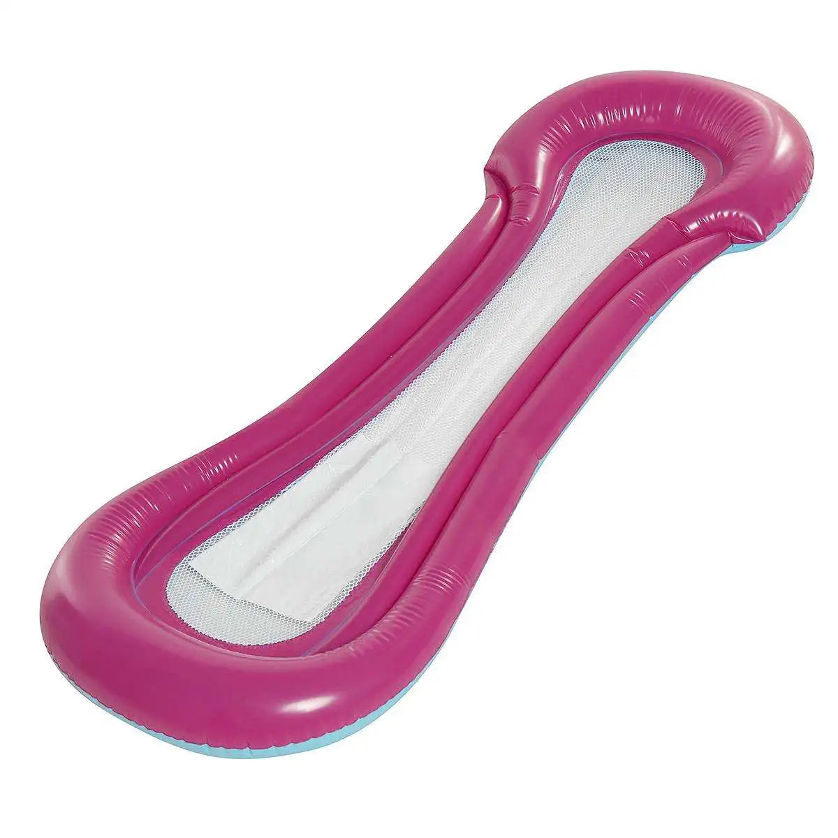 New Summer Inflatable Pool Float With Mesh Comfortable Floating Bed Adult Water Hammock
