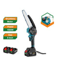 8 Inch Brushless Cordless Oil Electric Chain Saw Handheld Rechargeable Woodworking Cutting Tool Machine for Makita 18V Battery
