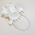 Hot Selling Korean Style Elegant White Gemstone Beads Choker Gold Clasp Natural Seashell Pearl Beaded Necklace for Pendants