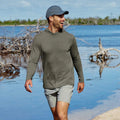 Custom UPF50+ UV Soft Quick Dry Performance Hoodie Fishing Comfortable Wear Mens Long Sleeve Bamboo Uv Resistant Fishing Shirt