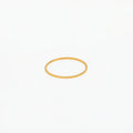 High End 18K Plain Gold Minimalist Very Fine Rings Stainless Steel Trendy Simple Gold Plated Jewelry