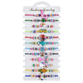 Animal Pendant Bracelets Unicorn Multicolor Rhinestone Woven Friendship Bracelets for Kids Party Favors Wedding Gifts