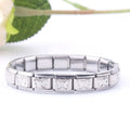 Italian Style Stainless Steel Fashionable Bracelet Bangle with Italian Charm for Jewelry Making