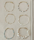 Summer Beach Pearl Gold Plated Bracelets Fashion Freshwater Pearl Natural Stone Beaded Bracelets Jewelry for Women