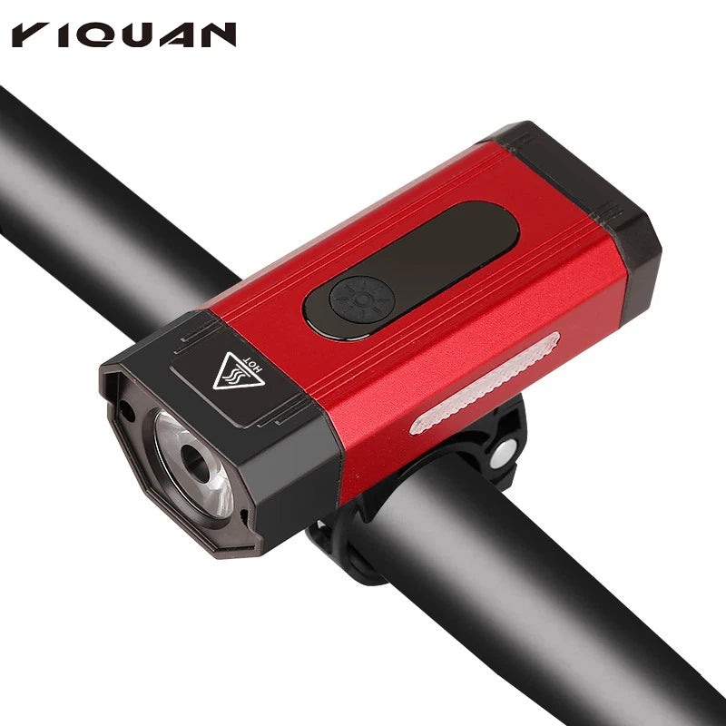 800LM Waterproof Night Riding  Accessories Lights Rechargeable Bright Led Bike Usb Charging Bicycle Light