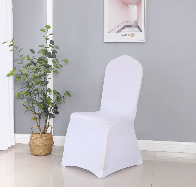 Chair Package Cover Thickened Elastic Hotel Chair Cover Available for Wedding Banquet White Coupon Cover Funda De Silla Elastica