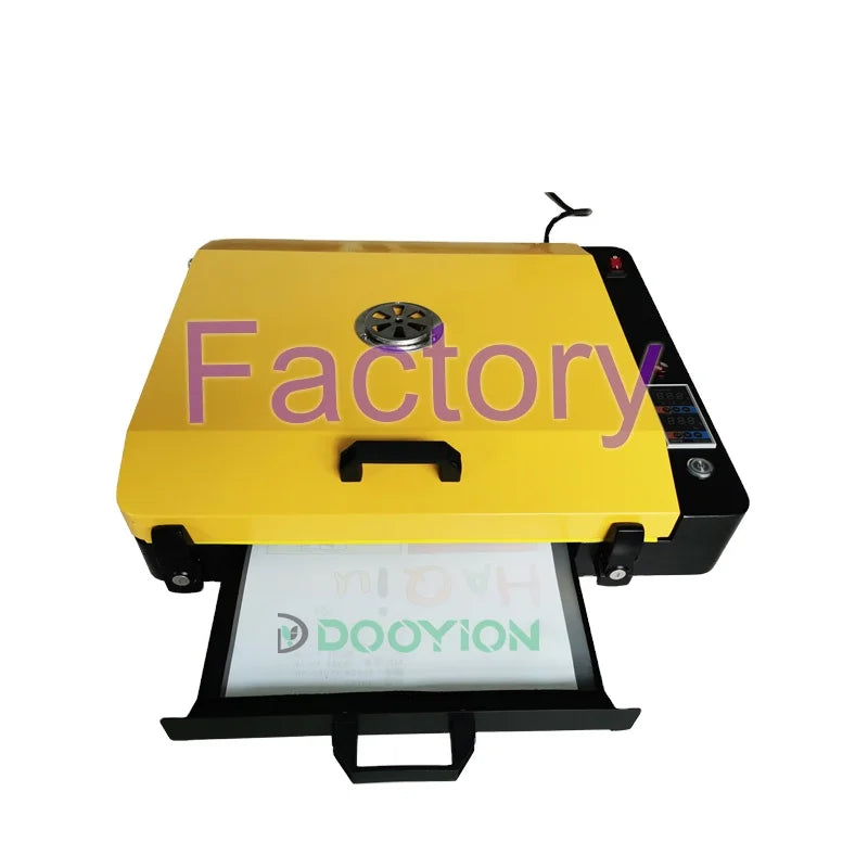 Dooyion Dtf Mini Desktop A3 A3+ Sheet Hot Melt Powder Pet Film Curing Oven Dtf 60cm A2