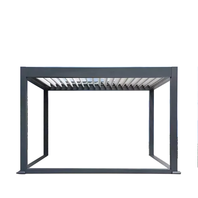 Aluminum Frame Pavilion for Outdoor Garden Use Modern Design Durable Structure Customizable Size