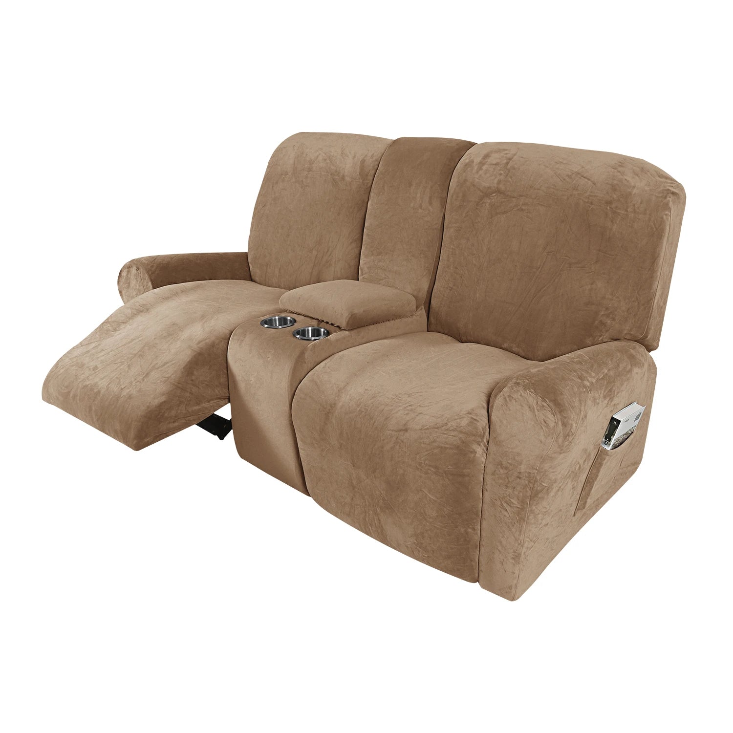 New Arrival Machine Washable Elastic Stretch Velvet Polyester Spandex Non-Slip Recliner Sofa Slipcover Couch Cover American