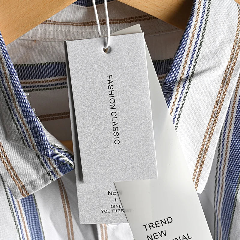 Eco-Friendly PVC Hanging Labels Hot Paper Garment Hang Tag for Bags and Shoes Clothing Hang Tags