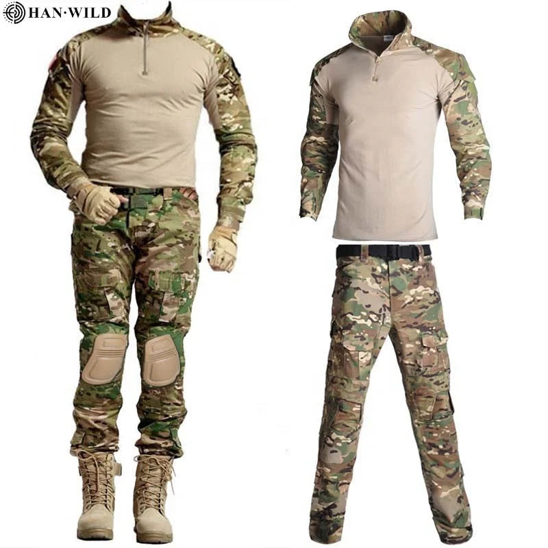 HAN WILD Best Outdoor Suit Frog Suit Tear Proof Outdoor Camouflage Suit