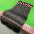 Lemoda Cuticle Aligned Virgin Hair Vendor Brazilian Human Hair Bundles 4x4 5x5 Straight Human Hair Bundles With Closure