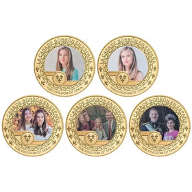 Metal Commemorative Collection Spanish Crown Family Gold Plated Coin to Buy