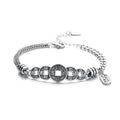 Splicing Old Coins Solid 925 Women's Sterling Silver Jewelry Bracelet