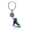 3D Skating Souvenir Gifts Snowflake Ice Skating Shoe Keychain Sports Keyring Games Key Holder Ornament Metal Skate Keychain