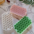 37 Grids DIY Moldes De Silicona Para Hielo Silicone Honeycomb Ice Mold Cube Tray with Lid Sphere Rhombus Honeycomb