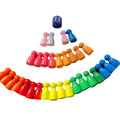 Wholesale Custom Wooden Cartoon Doll Toy DIY Wooden Board Game Flight Chess Accessories Jump Chess for Kids