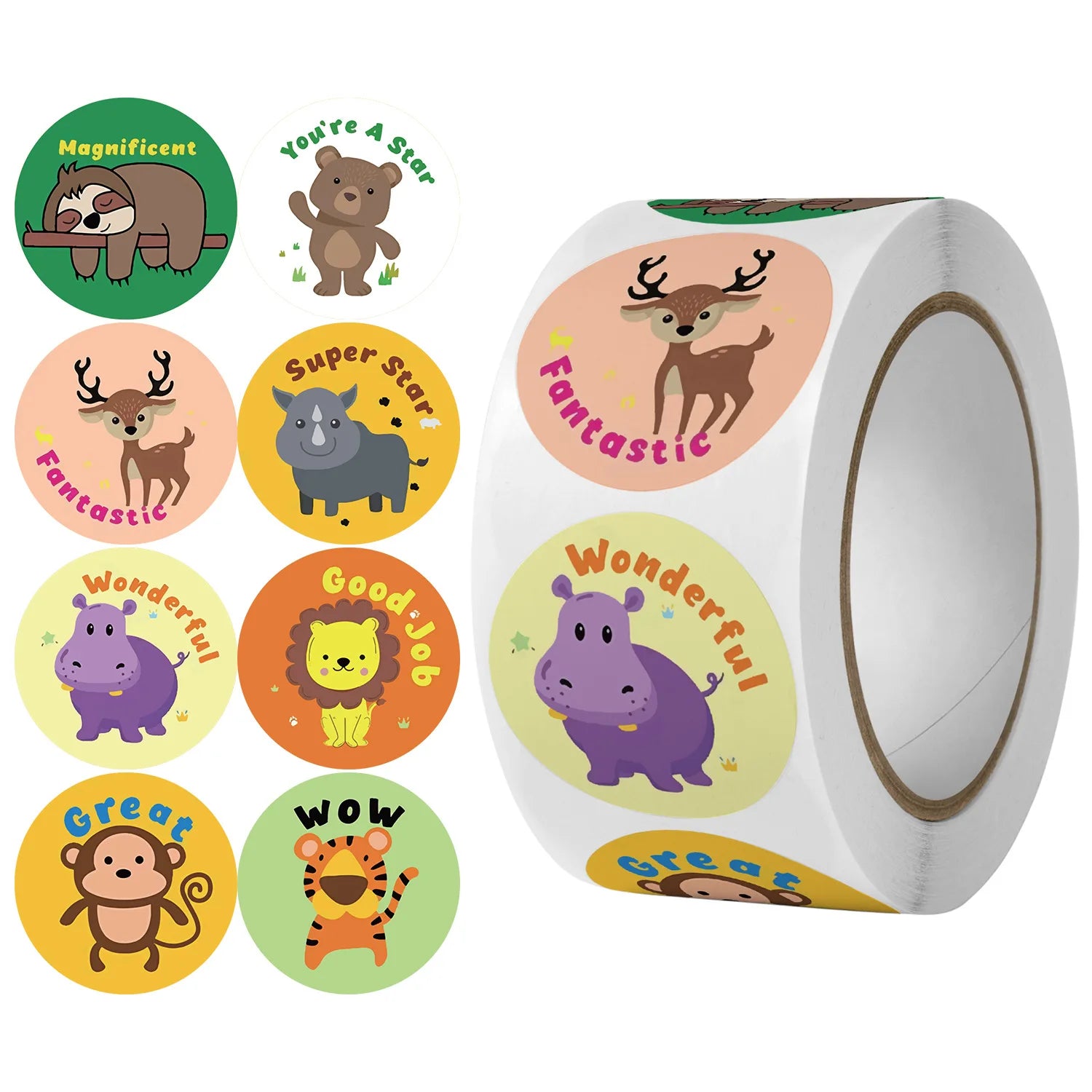 Cute rainbow Sticker Thank You for Your Order Thank You Stickers for Gift Decoration