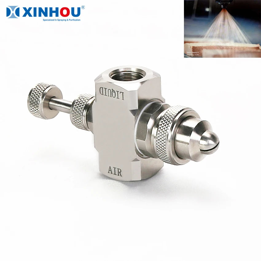 Anti Clogging Coating Humidifying Adjustable air Water Fog System Spray Atomizing Nozzle