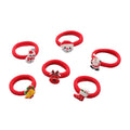 Trendy Top Selling 2022 Cute Kawaii Towel Scrunchie Cartoon Santa Bell Elk Christmas Hair Scrunchies Chouchou for Girls