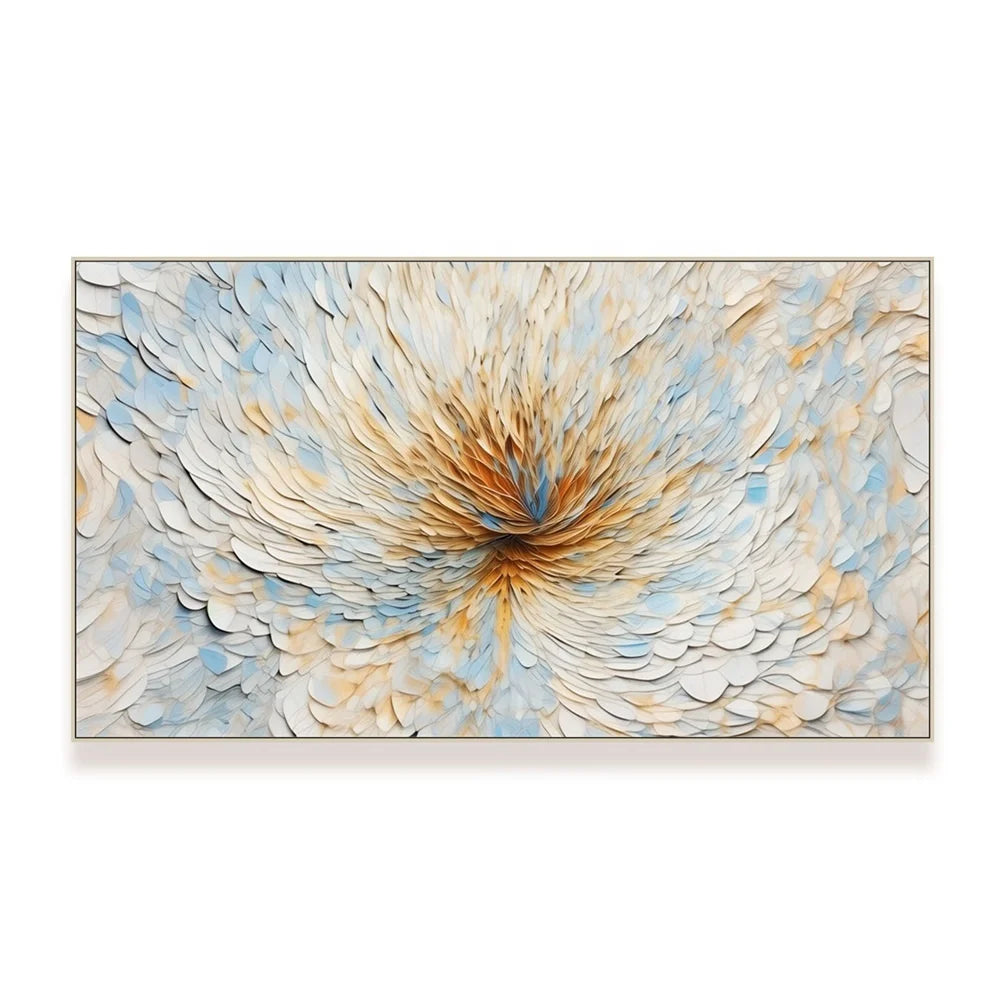 High Quality Hotel Decoration 3D Flower 100% Hand Paintings Modern Relief Canvas Abstract Oil Painting