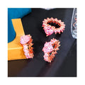 Customization OEM Luxury Vintage Icy Pink Cubic Zirconia Heart Ring Jewelry Bling Heart Diamond Hiphop Band Rings