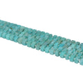Wholesale Natural Amazonite Crystal Beads 6*4mm Rondelle Wheel Bracelet Making Stone Beads