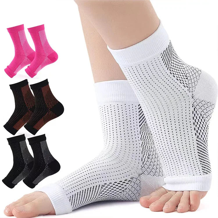 Hot Sale Sports Compression Socks for Men and Women Ankle Support Pain Relief Knitted Sleeve for Spring Season