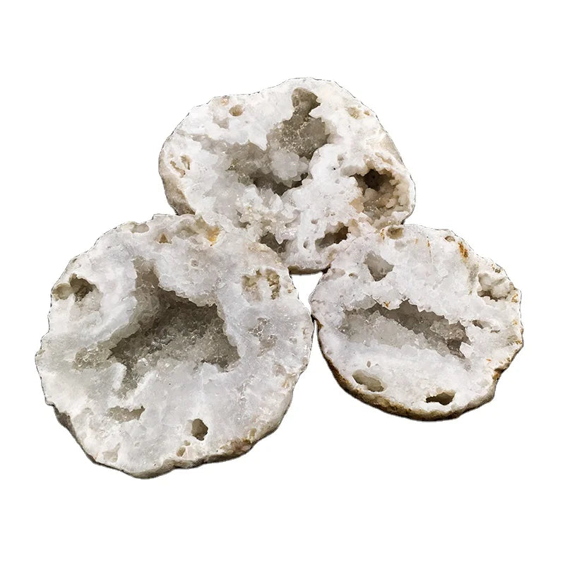 Wholesale Hot Sale Druzy White Agate Bowls Heading Crystal Bowls Natural Gemstone for Decoration or Gift
