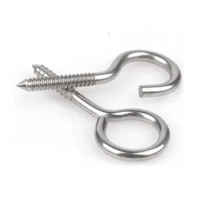 Hook Welding Eye White Stainless Steel Weleded Kit Sheep Eye Screw Knuckle Collar Tapping Bolts Self Tapping Screw with Rings