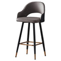 Factory Direct Supply Modern Contemporary Bar Stool Chair High Counter Height with Low Back PU Leather Dining